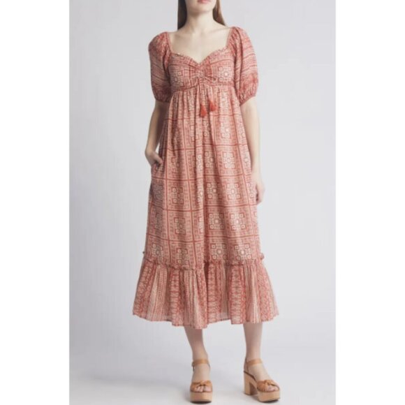 Cleobella 'Joley' Organic Cotton Midi-Dress, Tomar Print, Multi - Picture 1 of 4